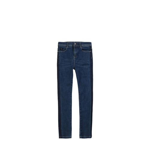 Hugo Boss Kids Girl's Navy Stripe Jeans