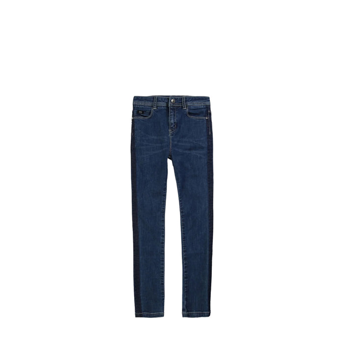 Hugo Boss Kids Girl's Navy Stripe Jeans