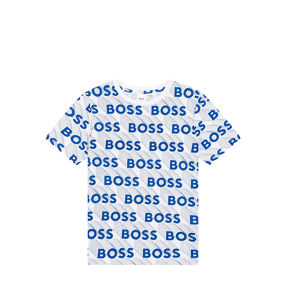 Hugo Boss Kids All Over 3D Print Logo T-Shirt
