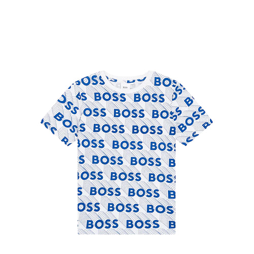 Hugo Boss Kids All Over 3D Print Logo T-Shirt