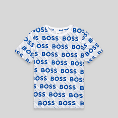 Hugo Boss Kids All Over 3D Print Logo T-Shirt