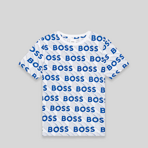 Hugo Boss Kids All Over 3D Print Logo T-Shirt