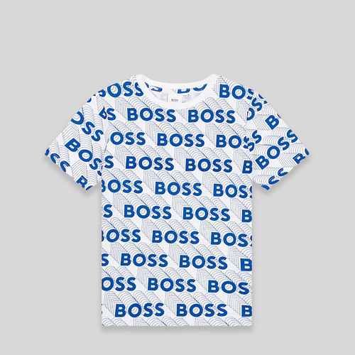 Hugo Boss Kids All Over 3D Print Logo T-Shirt