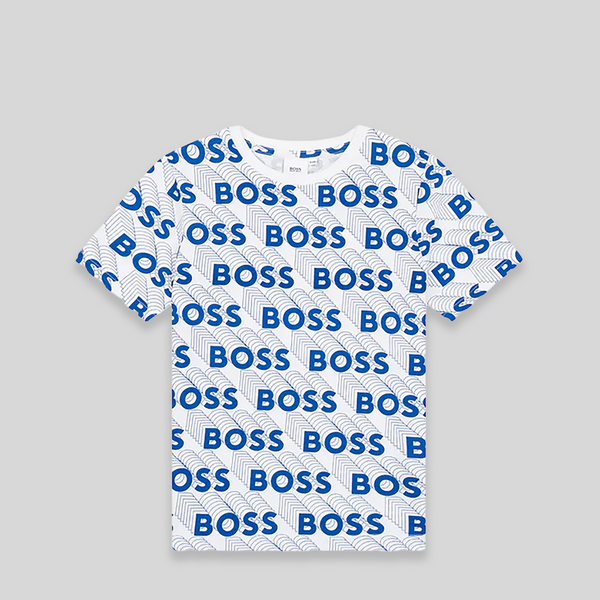 Hugo Boss Kids All Over 3D Print Logo T-Shirt