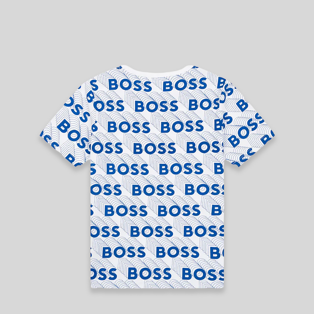Hugo Boss Kids All Over 3D Print Logo T-Shirt