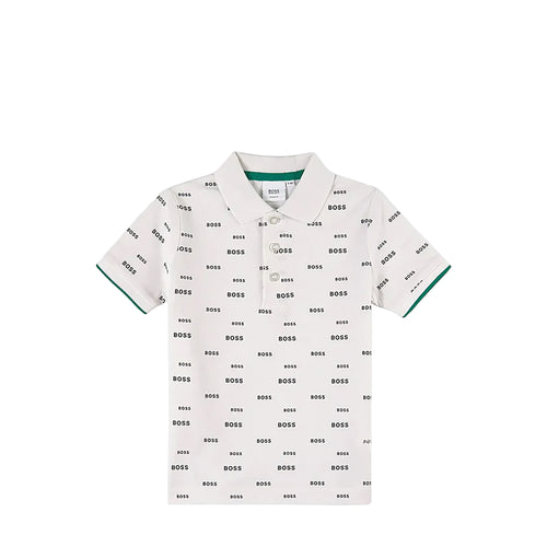 Hugo Boss Kids All Over Print Logo Polo