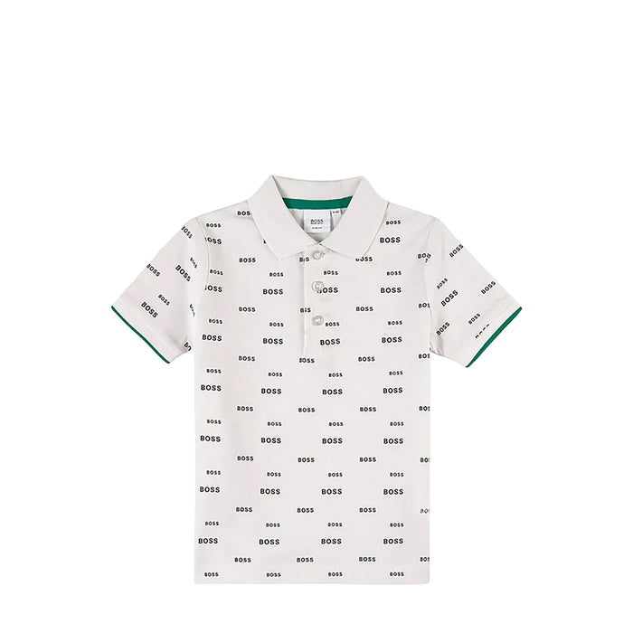 Hugo Boss Kids All Over Print Logo Polo