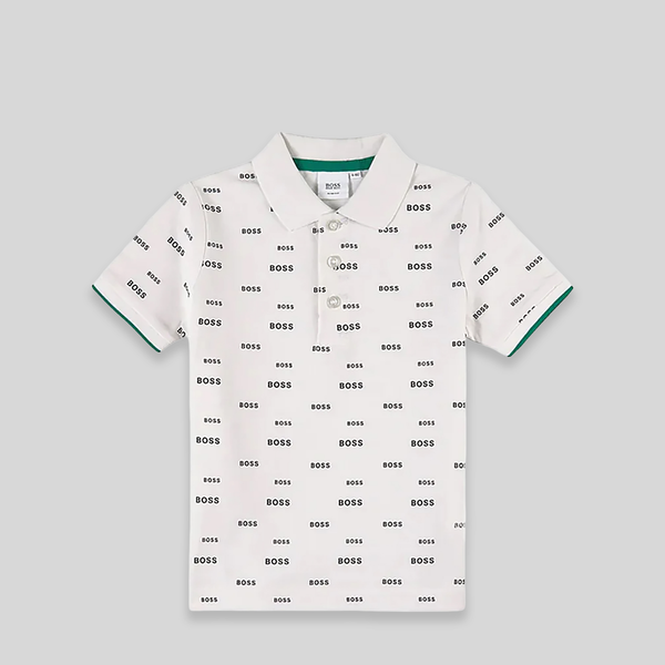 Hugo Boss Kids All Over Print Logo Polo