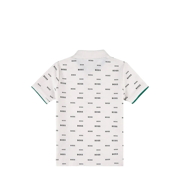 Hugo Boss Kids All Over Print Logo Polo