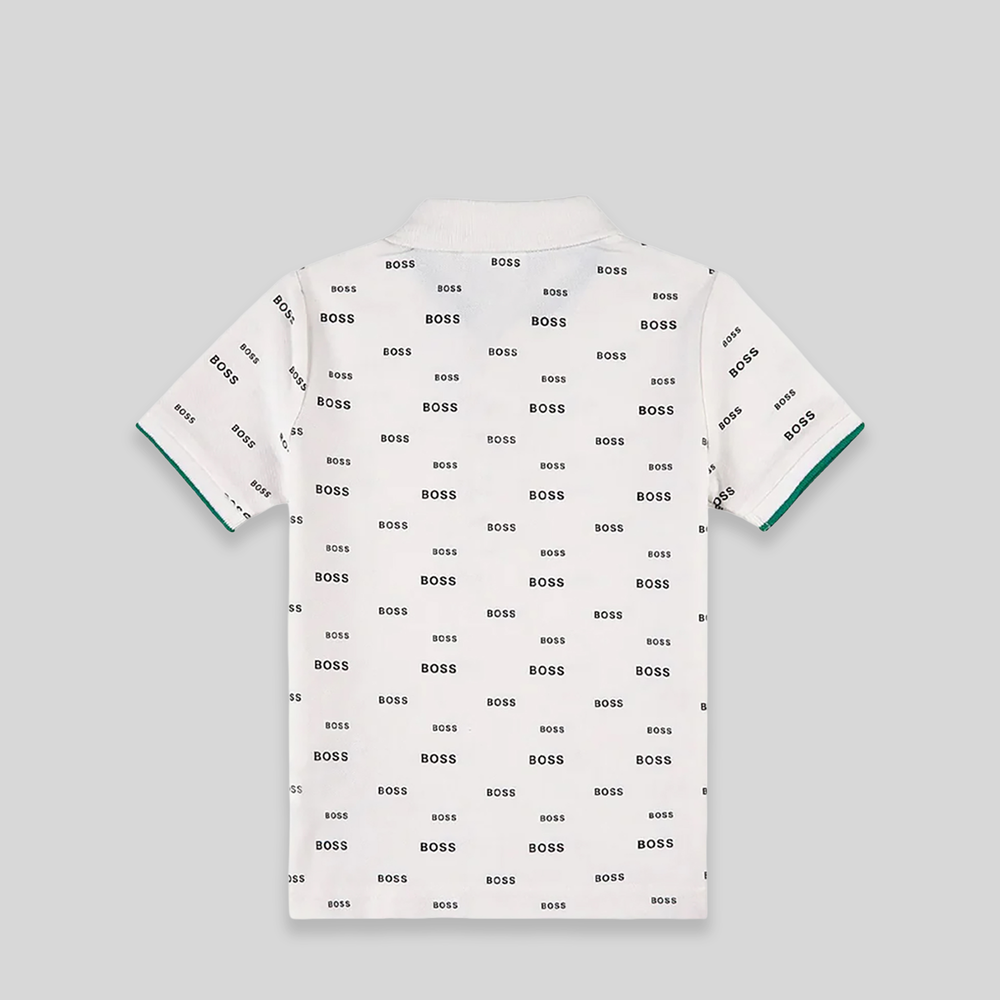 Hugo Boss Kids All Over Print Logo Polo