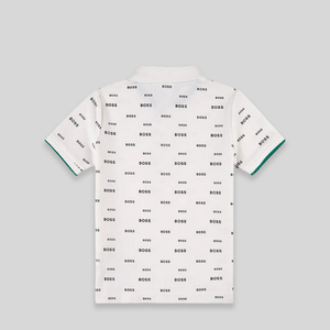 Hugo Boss Kids All Over Print Logo Polo