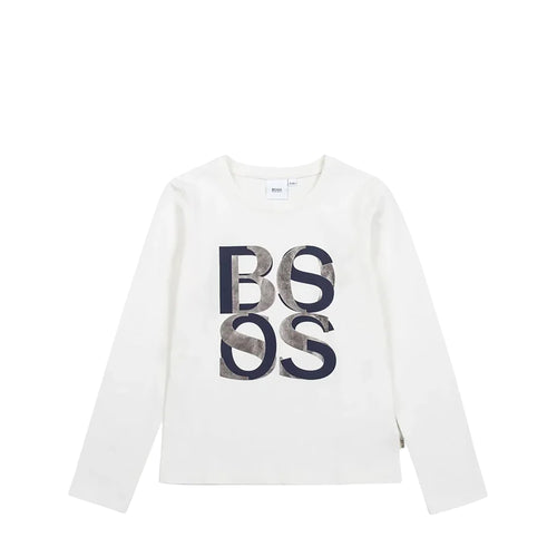 Hugo Boss Kids Girl's Long Sleeve Logo T-Shirt