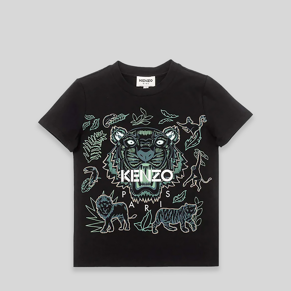 Kenzo Kids Tiger Jungle Print T-Shirt