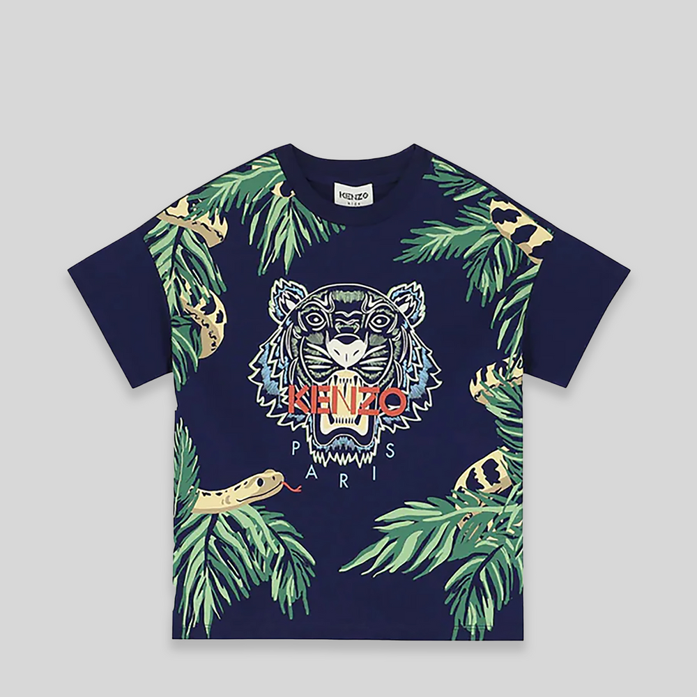 Kenzo Kids Jungle Tiger Logo T-Shirt