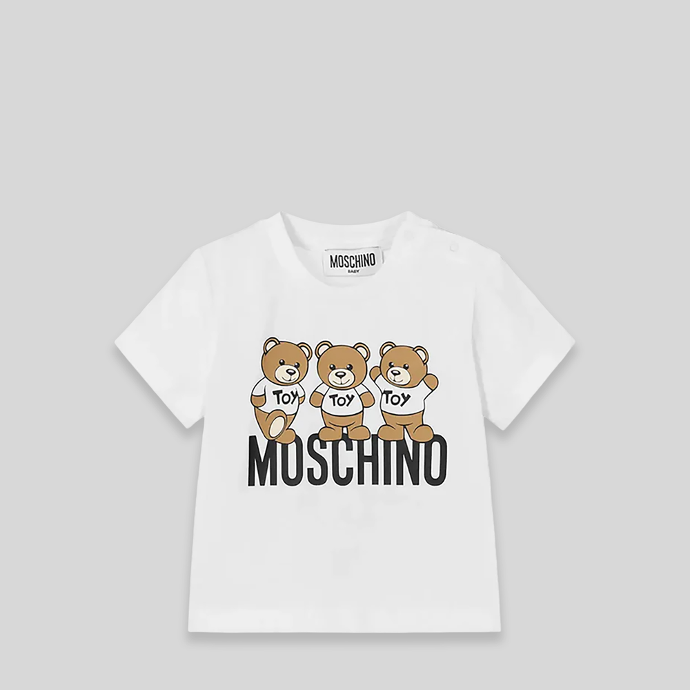Moschino Kids Toddler's Triple Teddy Bears Logo T-Shirt