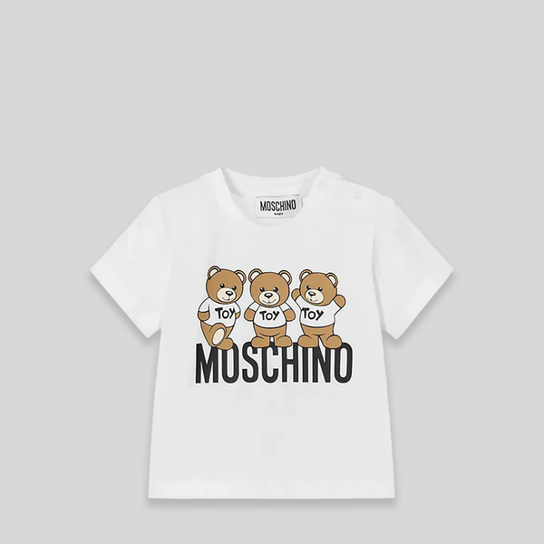 Moschino Kids Toddler's Triple Teddy Bears Logo T-Shirt