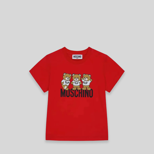 Moschino Kids Toddler's Triple Teddy Bears Logo T-Shirt