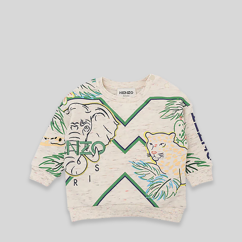Kenzo Kids Toddler's Jungle Safari Crewneck Sweatshirt