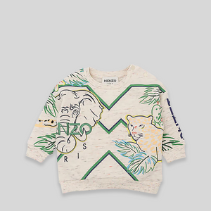 Kenzo Kids Toddler's Jungle Safari Crewneck Sweatshirt