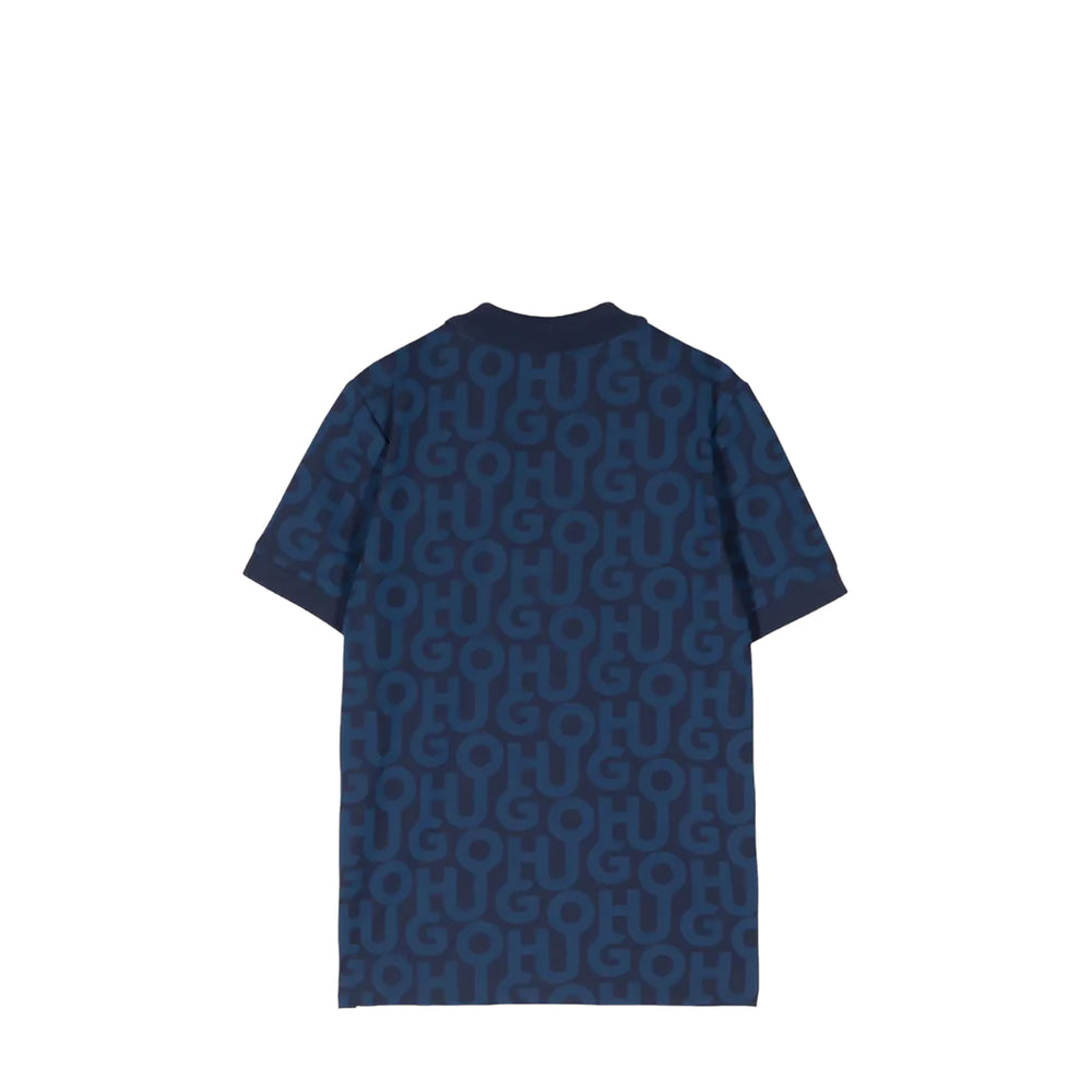 HUGO by Hugo Boss Kids Piqué Monogram Side Stripe Polo Shirt