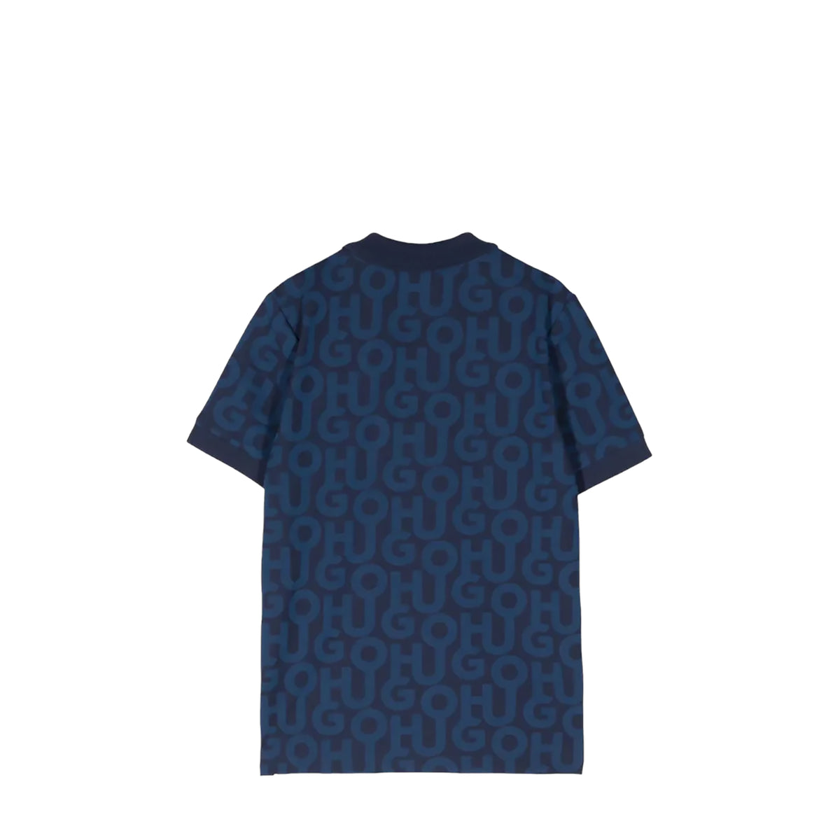 HUGO by Hugo Boss Kids Piqué Monogram Side Stripe Polo Shirt