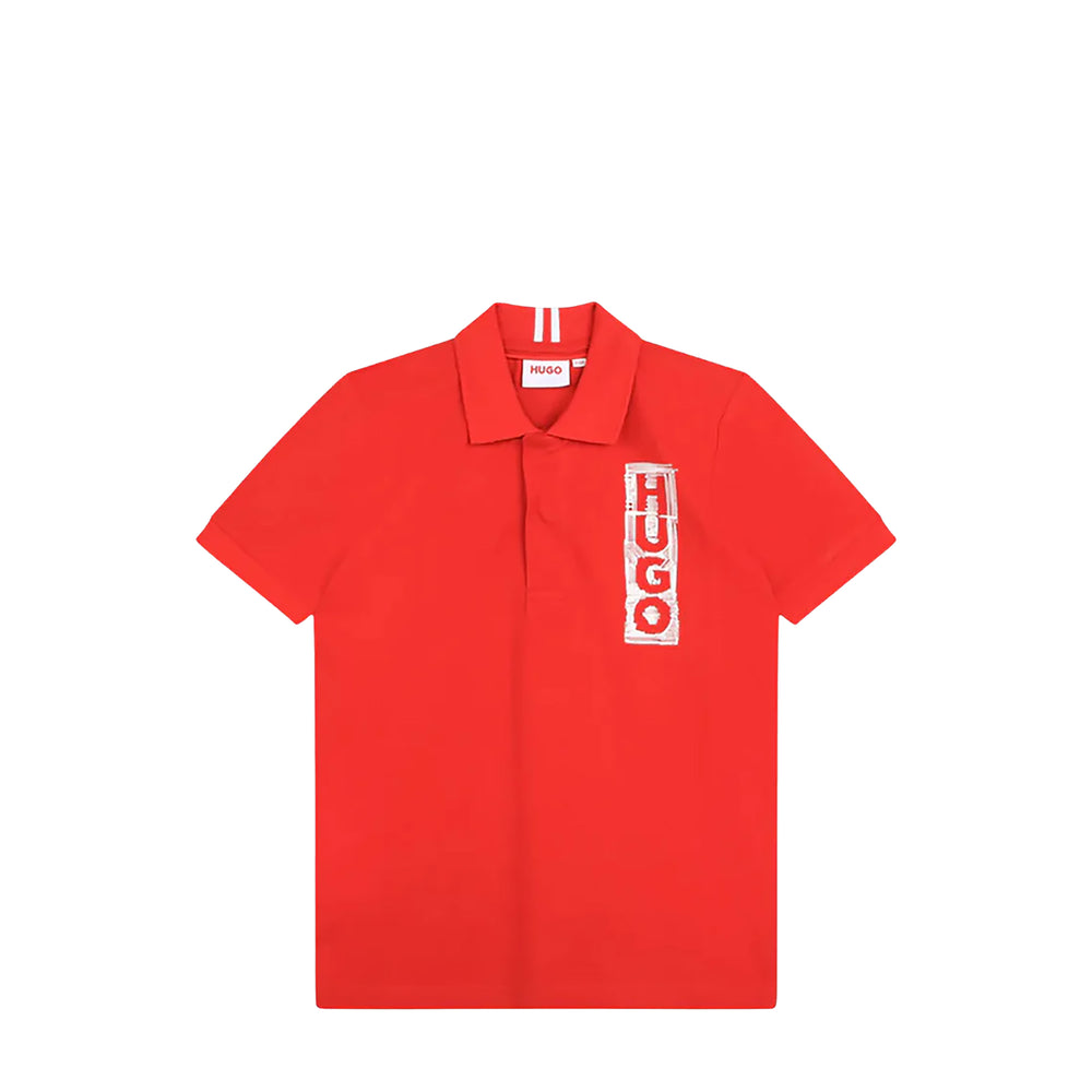 HUGO by Hugo Boss Kids Label Logo Polo Shirt