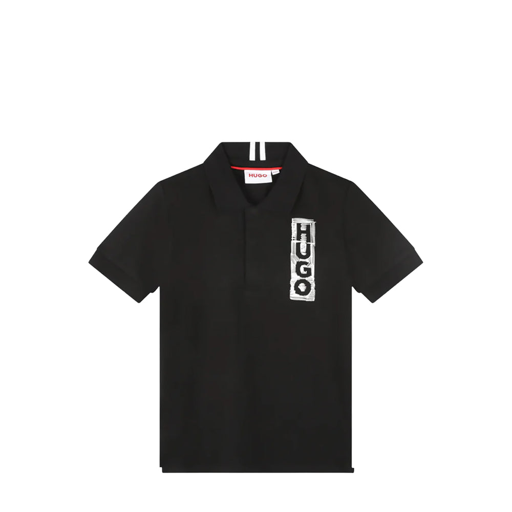 HUGO by Hugo Boss Kids Label Logo Polo Shirt