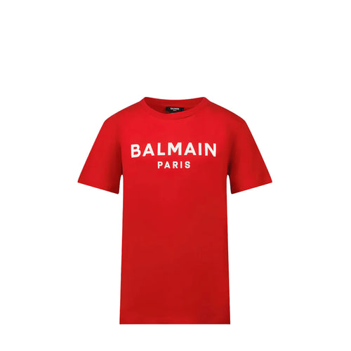 Balmain Kids Classic Logo Short Sleeve T-shirt