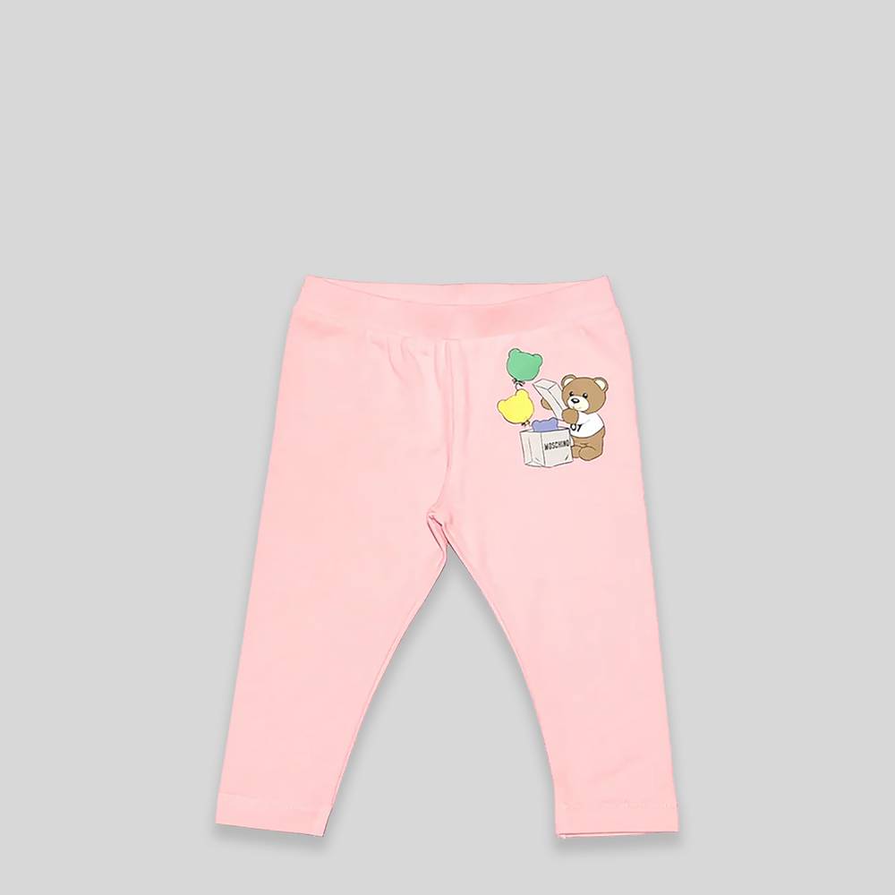 Moschino Kids Toddler's Teddy Bear & Balloon Motif Leggings
