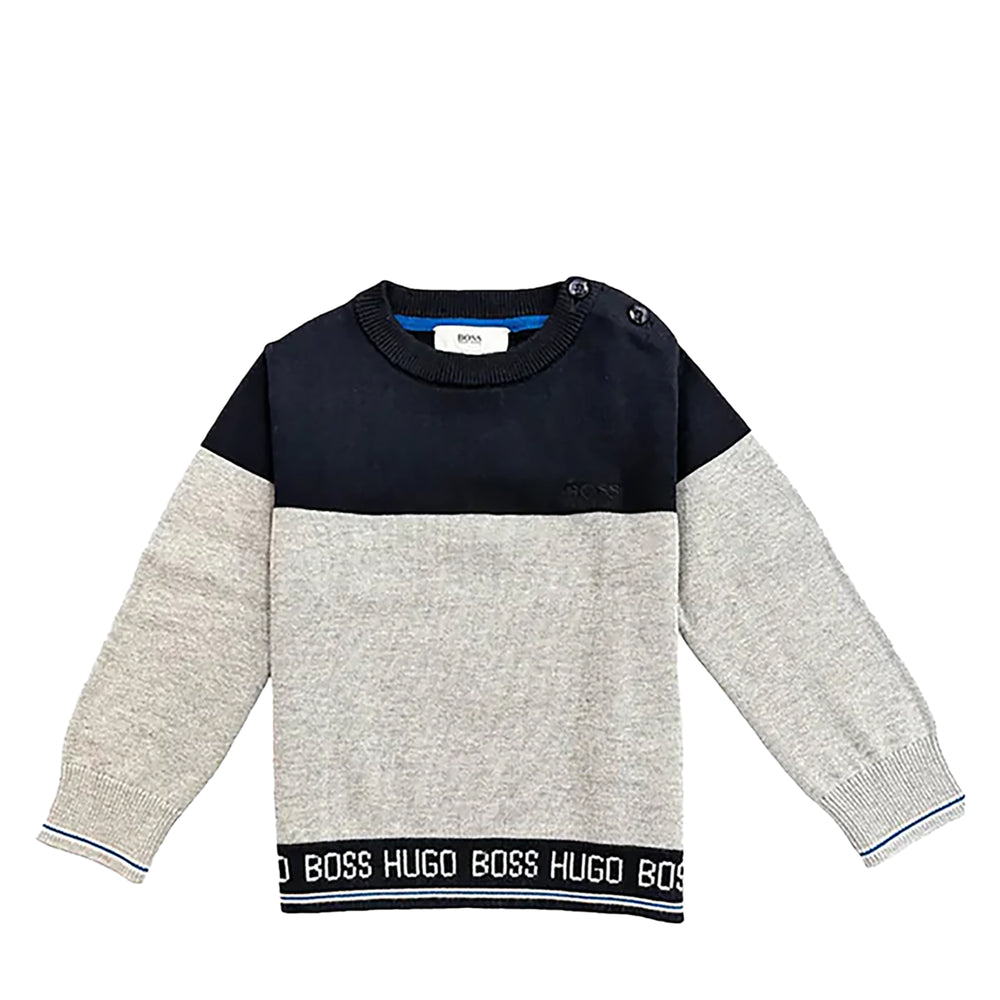 Hugo Boss Kids Toddler's Color-Block Knit Sweater