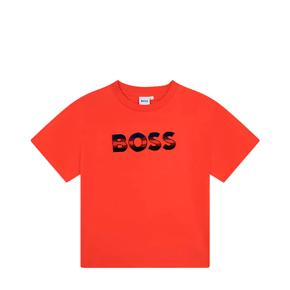 Hugo Boss Kids Raised Logo T-Shirt