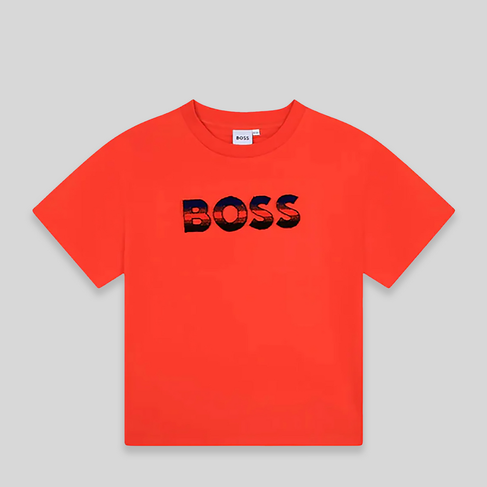 Hugo Boss Kids Raised Logo T-Shirt