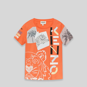 Kenzo Kids Tiger Motifs T-Shirt