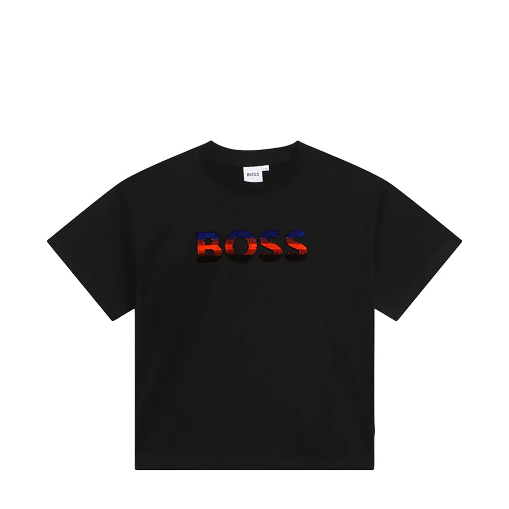 Hugo Boss Kids Raised Logo T-Shirt