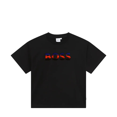 Hugo Boss Kids Raised Logo T-Shirt