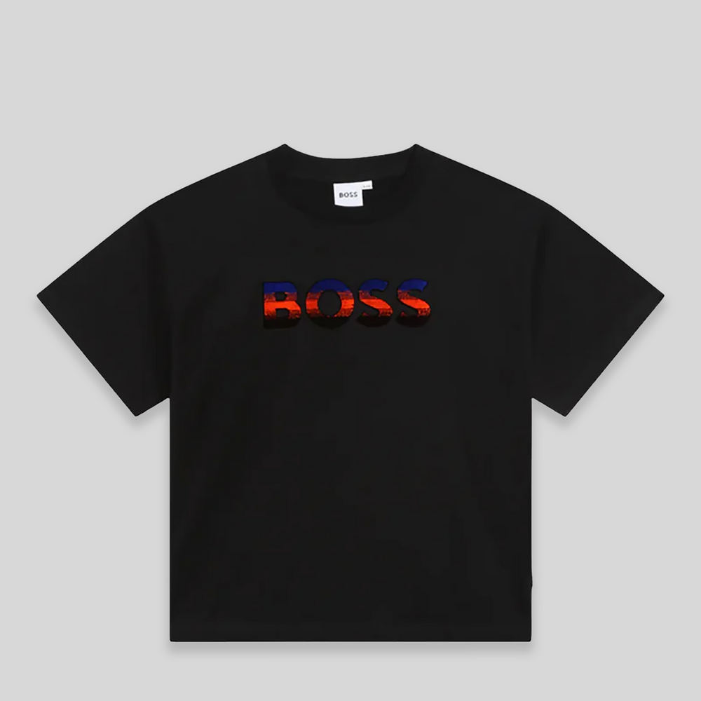 Hugo Boss Kids Raised Logo T-Shirt