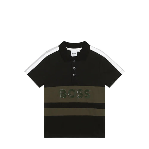 Hugo Boss Kids Colorblock Polo Shirt