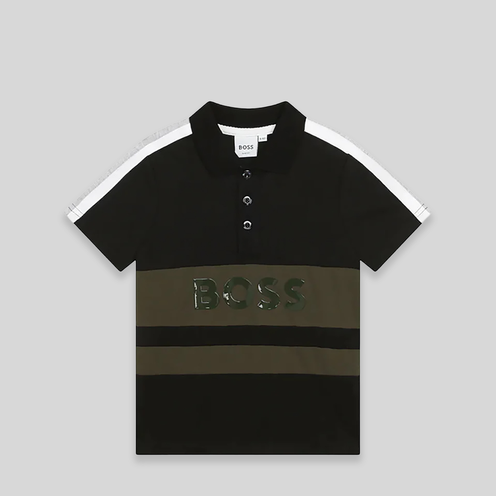 Hugo Boss Kids Colorblock Polo Shirt