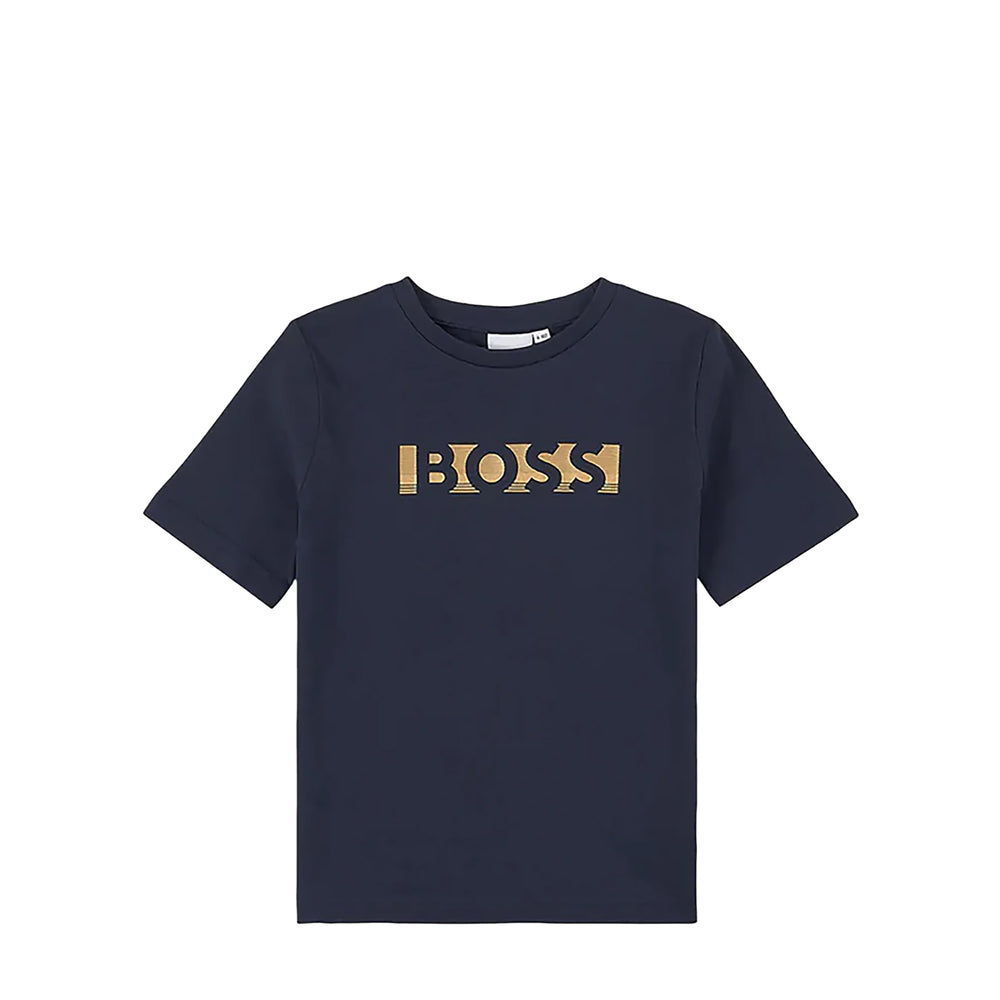 Hugo Boss Kids Gold Logo T-Shirt