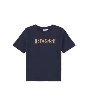 Hugo Boss Kids Gold Logo T-Shirt