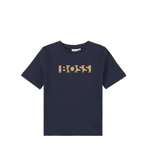 Hugo Boss Kids Gold Logo T-Shirt