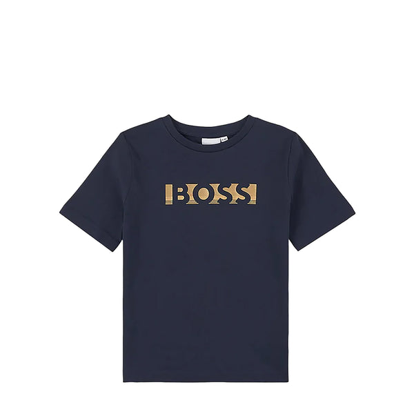 Hugo Boss Kids Gold Logo T-Shirt