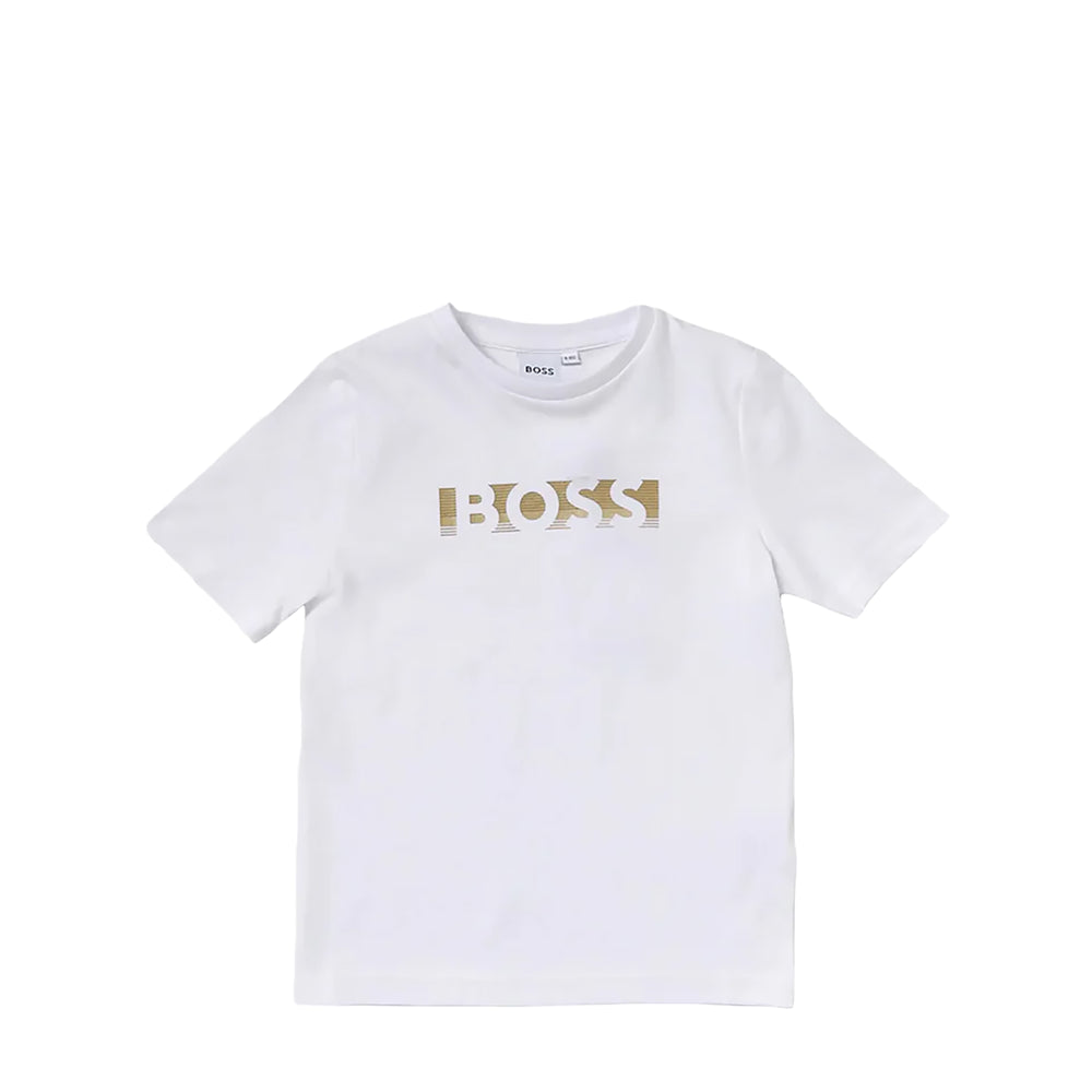 Hugo Boss Kids Gold Logo T-Shirt