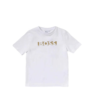 Hugo Boss Kids Gold Logo T-Shirt