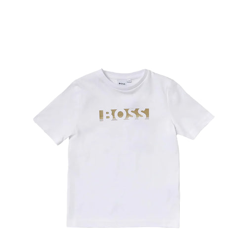 Hugo Boss Kids Gold Logo T-Shirt