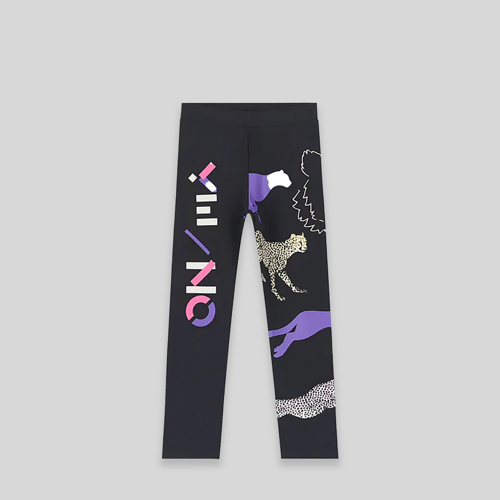 Kenzo Kids Animal Logo Print Leggings