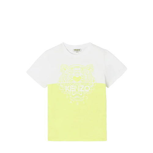 Kenzo Kids Colorblock Neon Tiger T-Shirt