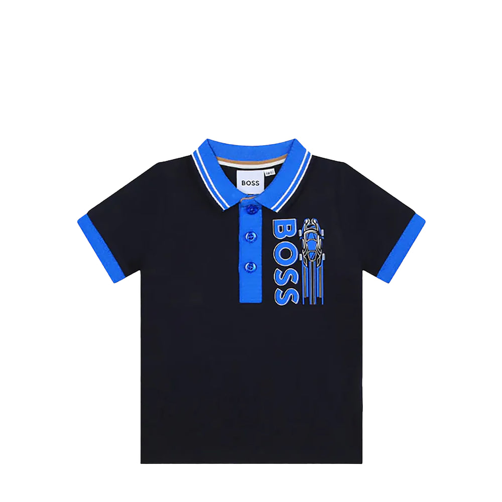 Hugo Boss Kids Toddler's Contrast Collar Polo Shirt