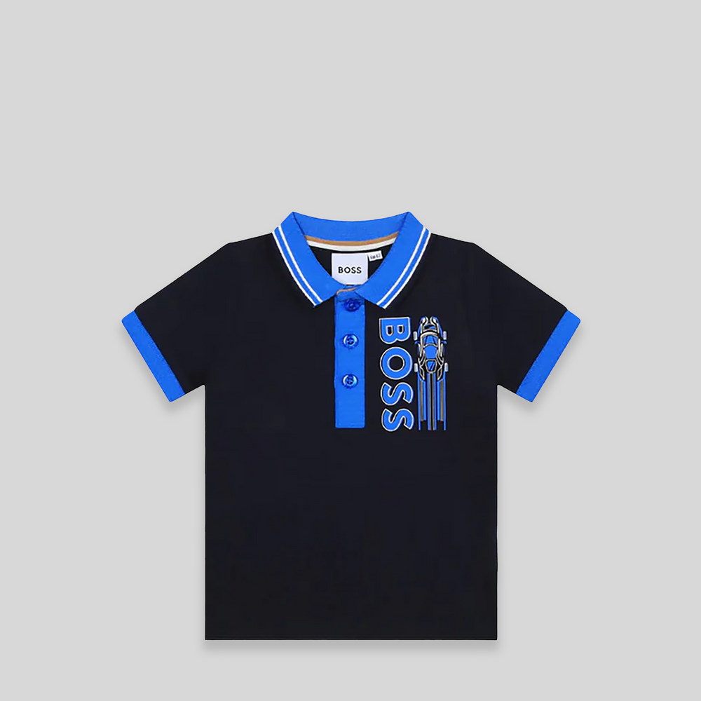 Hugo Boss Kids Toddler's Contrast Collar Polo Shirt