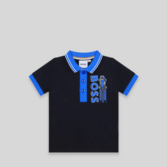 Hugo Boss Kids Toddler's Contrast Collar Polo Shirt